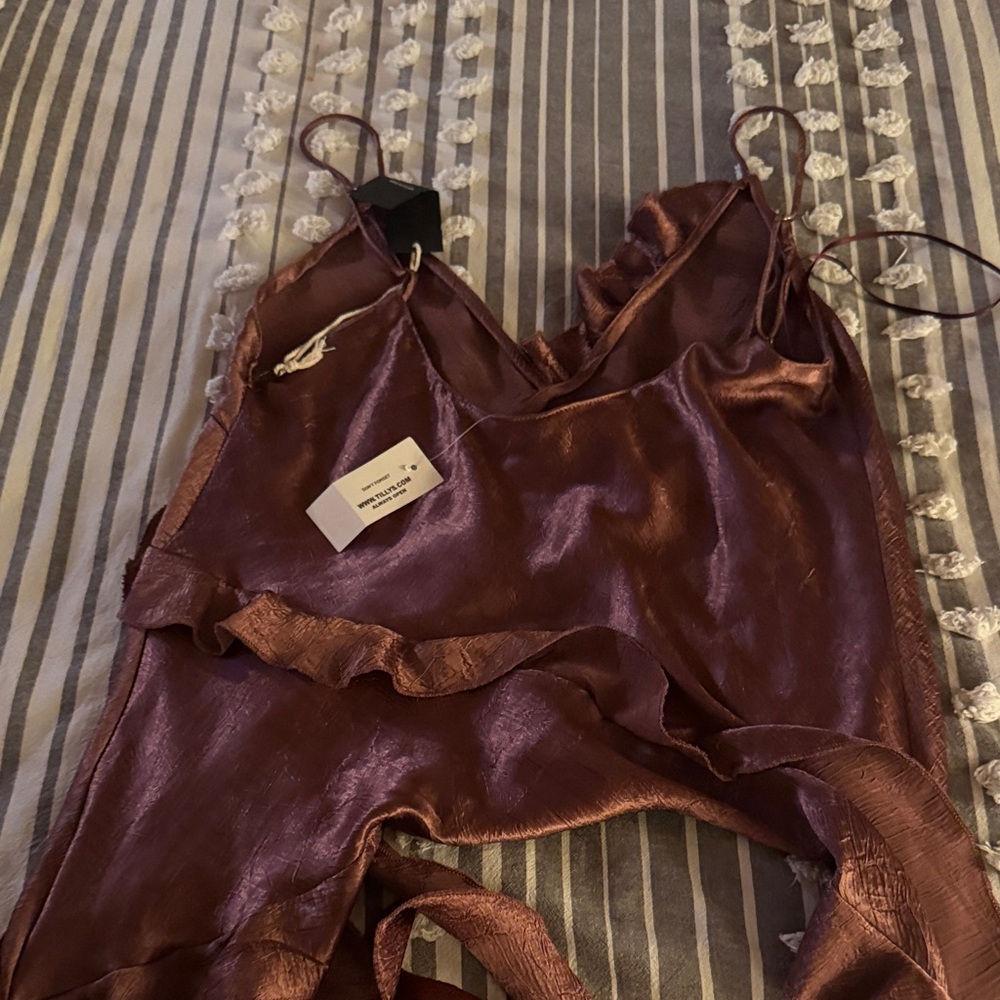 Brown Ruffled Bikini Top - Picture 3 of 3